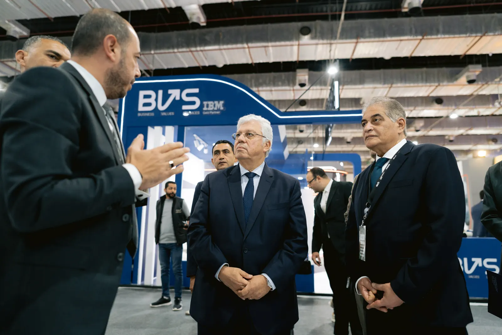 Officials at the BVS stand during the PAFIX 2025 opening tour