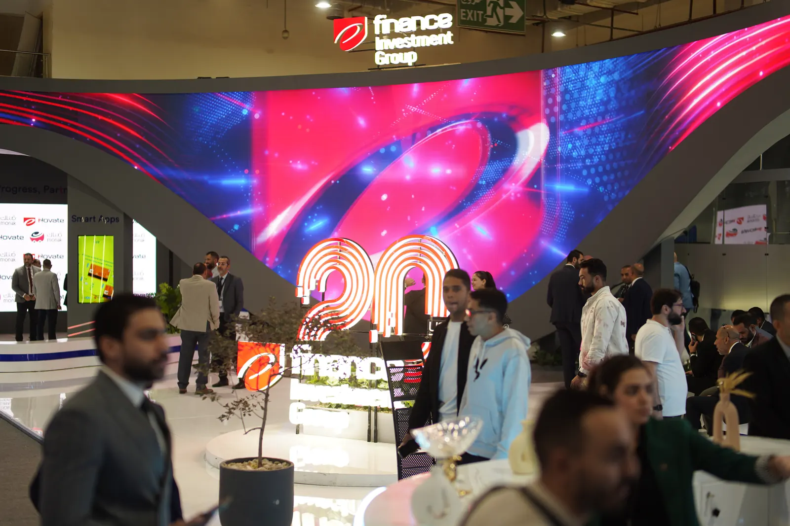 Visitors at the e-finance stand marking 20 years, PAFIX 2025