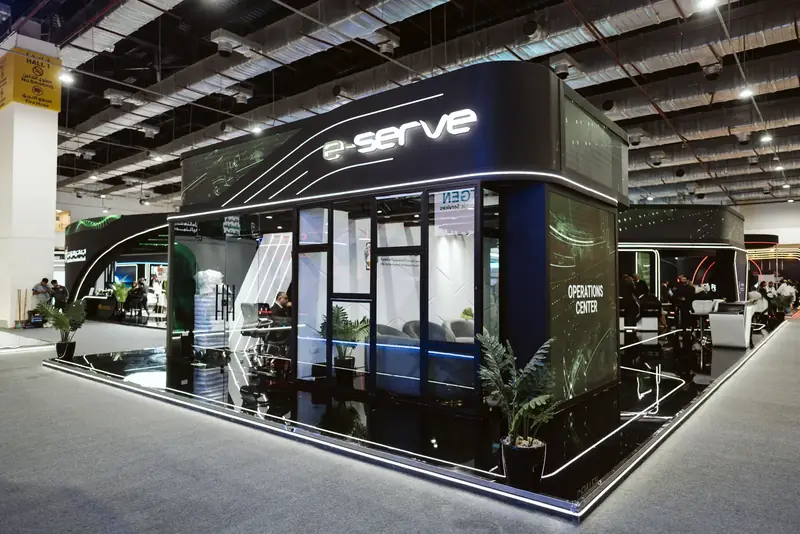 The e-serve stand in the PAFIX 2025 hall