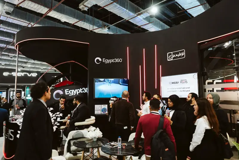Visitors at the Egypt360 stand, PAFIX 2025