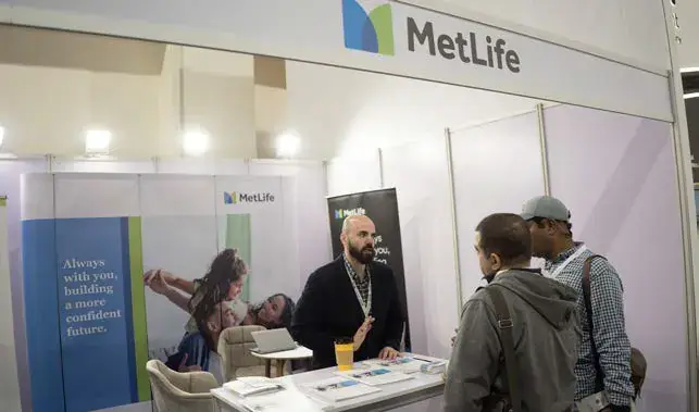 Visitors at the MetLife stand, PAFIX 2025