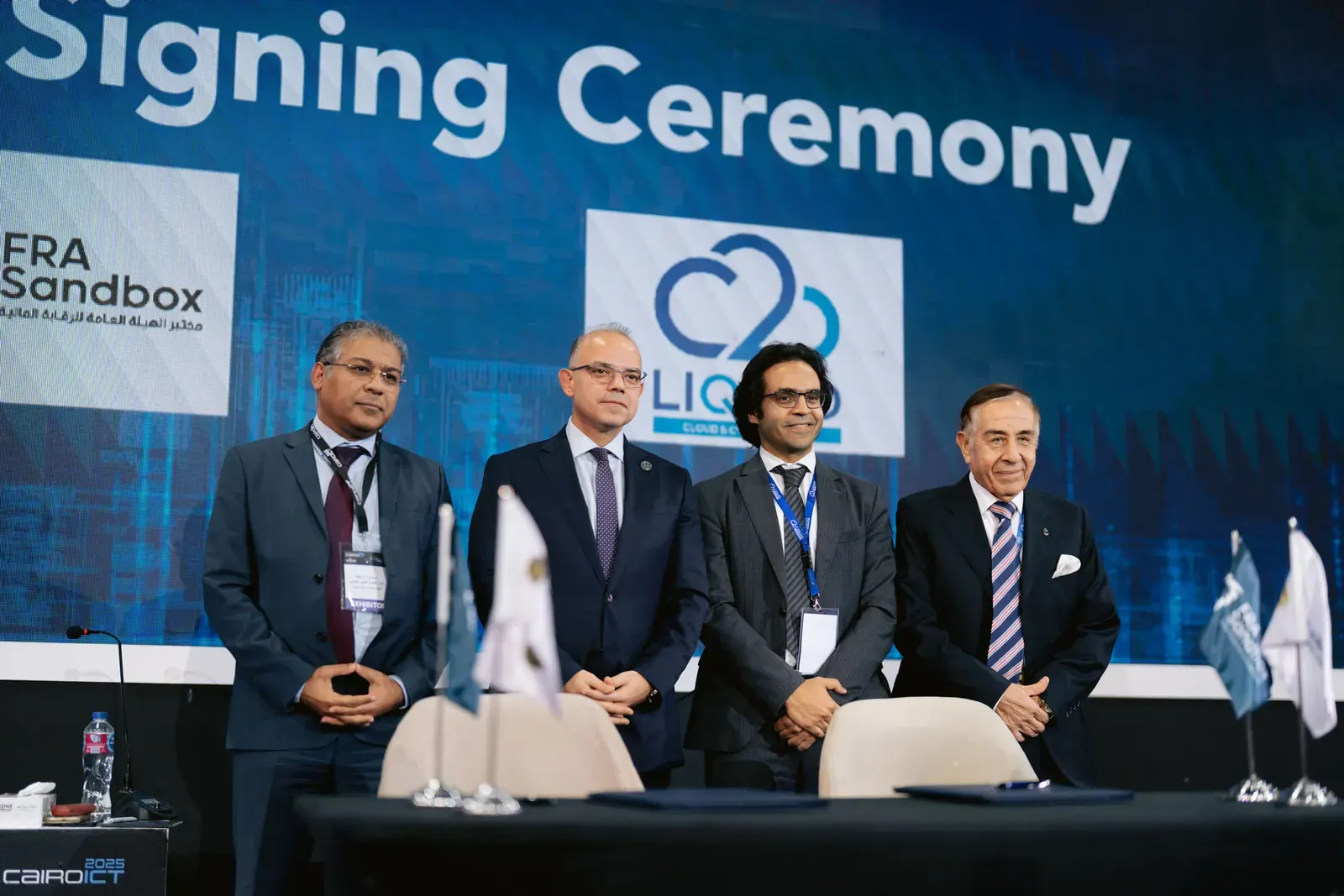A signing ceremony of the Financial Regulatory Authority's FRA Sandbox at PAFIX 2025