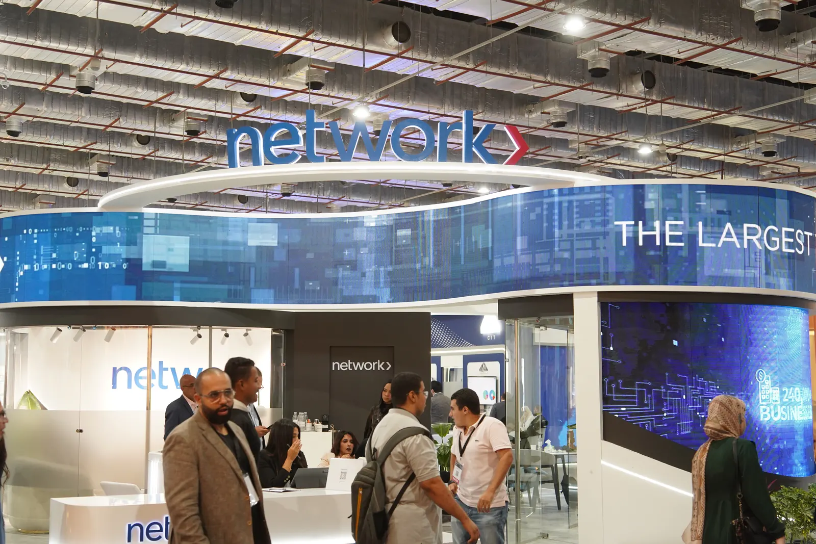 Visitors at the Network International stand, PAFIX 2025